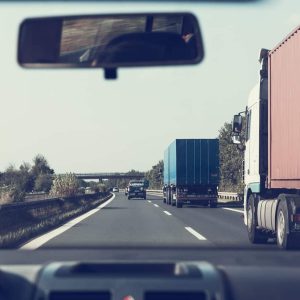 highway, crash barriers, vehicles